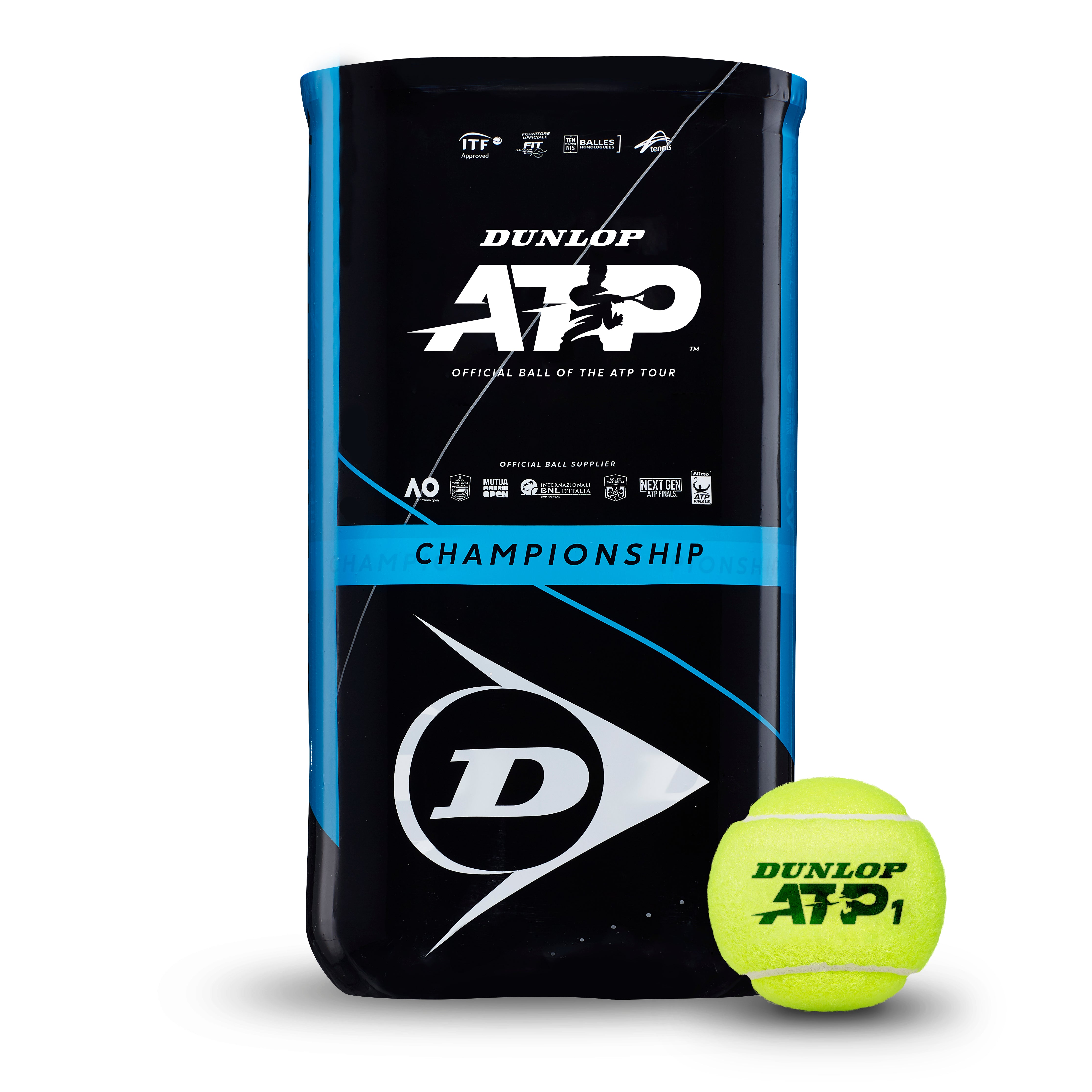 DUNLOP ATP CHAMPIONSHIP 2 TUBI DA 4 PALLINE_B