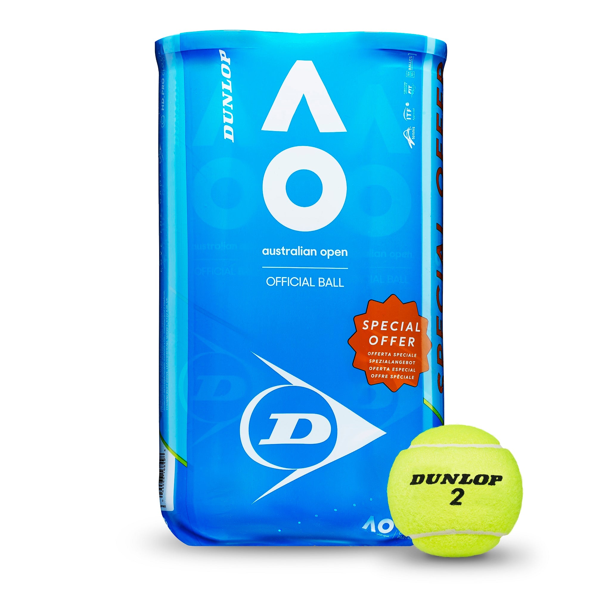 DUNLOP AUSTRALIAN OPEN 2 TUBI DA 4 PALLINE_B